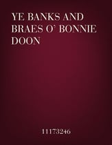 Ye Banks and Braes o' Bonnie Doon SATB choral sheet music cover